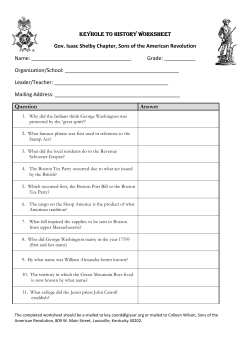 Adobe  format - Governor Isaac Shelby Chapter