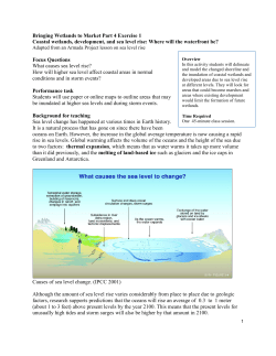 4.1 Sea Level Rise - Waquoit Bay National Estuarine Research