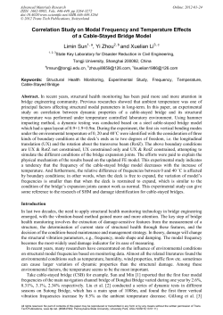 Correlation Study on Modal Frequency and Temperature Effects of a