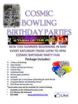 NEW THIS SUMMER BEGINNING IN MAY EVERY SATURDAY