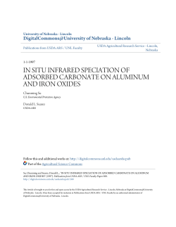 in situ infrared speciation of adsorbed carbonate on aluminum and