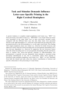 Task and Stimulus Demands Influence Letter-case