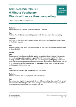 6 Minute Vocabulary
