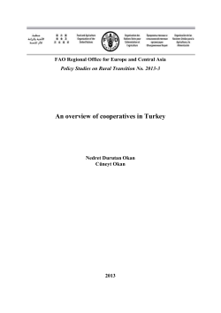 An overview of cooperatives in Turkey