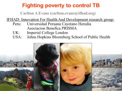 Dr C. Evans, Innovations For Health and Development, Peru pdf