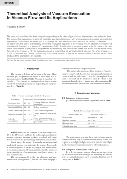 Theoretical Analysis of Vacuum Evacuation in Viscous Flow and Its