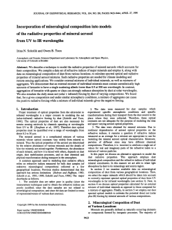 Incorporation of mineralogical composition into models of the