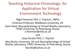 Teaching of Historical Chronology: An Application for Virtual