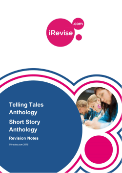 Telling Tales Anthology Short Story Anthology