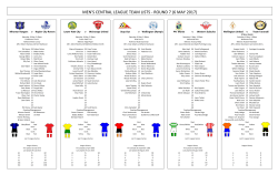 MEN`S CENTRAL LEAGUE TEAM LISTS