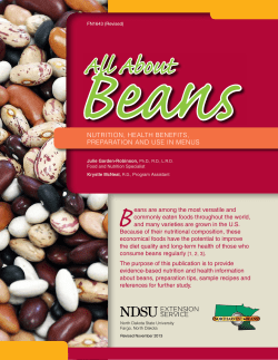 All About Beans - NDSU Agriculture