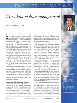 CT radiation dose management ENTERPRISE IMAGING