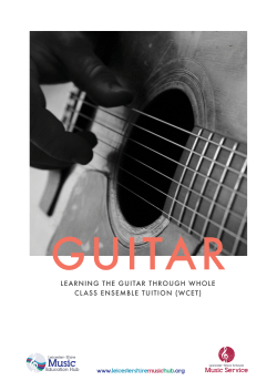 Guitar Guide - Leicestershire Music Hub