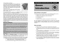 Queen Introduction - British Beekeepers Association