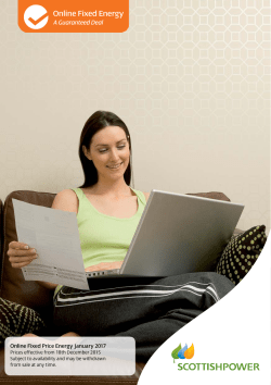 Online Fixed Price Energy January 2017