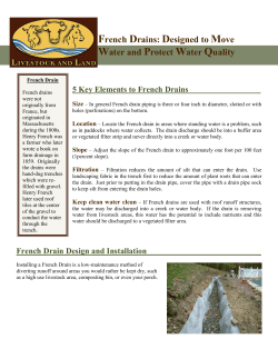French Drain - Spokane Conservation District