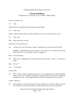 George: All under cover - University of Alaska System