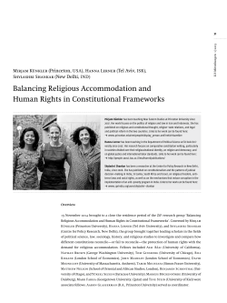 Balancing Religious Accommodation and Human