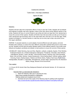 Lesson Plan: Turtle Travels Science