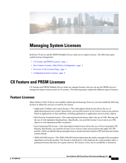 Managing System Licenses