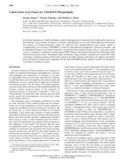 United-Atom Acyl Chains for CHARMM Phospholipids