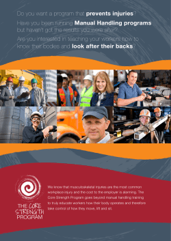 Do you want a program that prevents injuries? Have you been