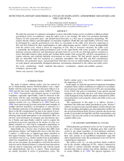 detecting planetary geochemical cycles on exoplanets: atmospheric