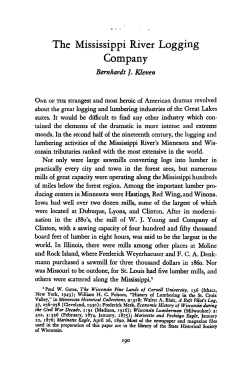 The Mississippi River Logging Company [by] Bernhardt