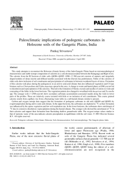 Paleoclimatic implications of pedogenic carbonates in Holocene