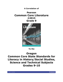 Pearson Common Core Literature