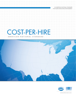 ANSI/SHRM Cost-per