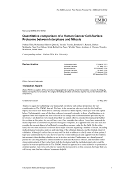 Review Process - The EMBO Journal