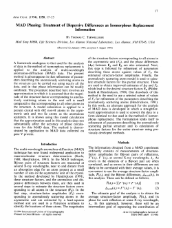 MAD phasing: treatment of dispersive differences as