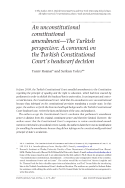 An unconstitutional constitutional amendment