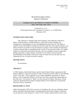 Smiley family papers, 1885-1983