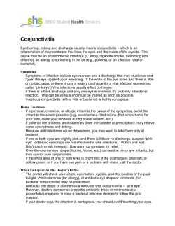 Conjunctivitis - Santa Barbara City College