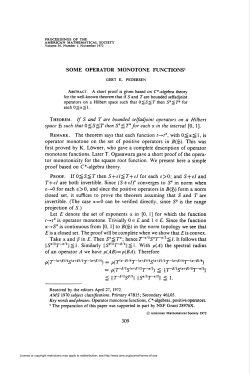 some operator monotone functions1 309