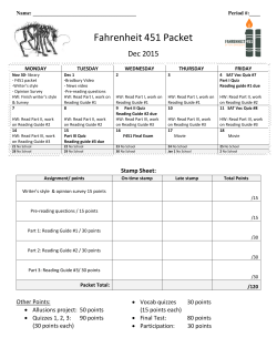 Fahrenheit 451 Packet