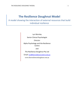 The Resilience Doughnut Model