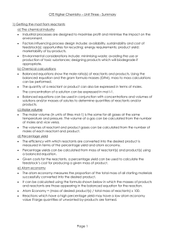 CfE Higher &ndash; Unit 3 Summary