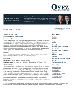 Gibbons v. Ogden | The Oyez Project at IIT Chicago