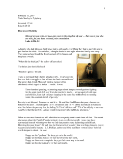 Downward Mobility - First Presbyterian Church of Sarasota