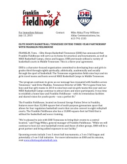 For Immediate Release Contact: Mike Alday