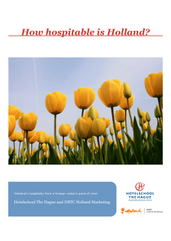 How hospitable is Holland?