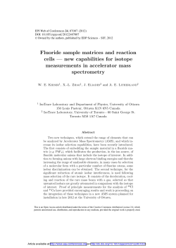 Fluoride sample matrices and reaction cells