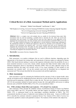 Critical Review of a Risk Assessment Method and its