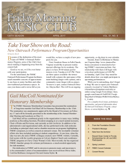 April 2017 - Friday Morning Music Club