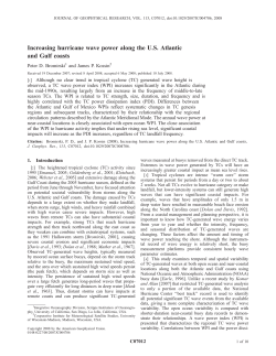 Increasing hurricane wave power along the US Atlantic and