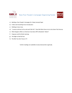 New Poor People`s Campaign Organizing Packet