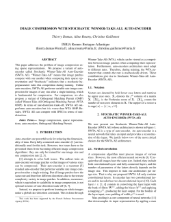 IMAGE COMPRESSION WITH STOCHASTIC WINNER-TAKE